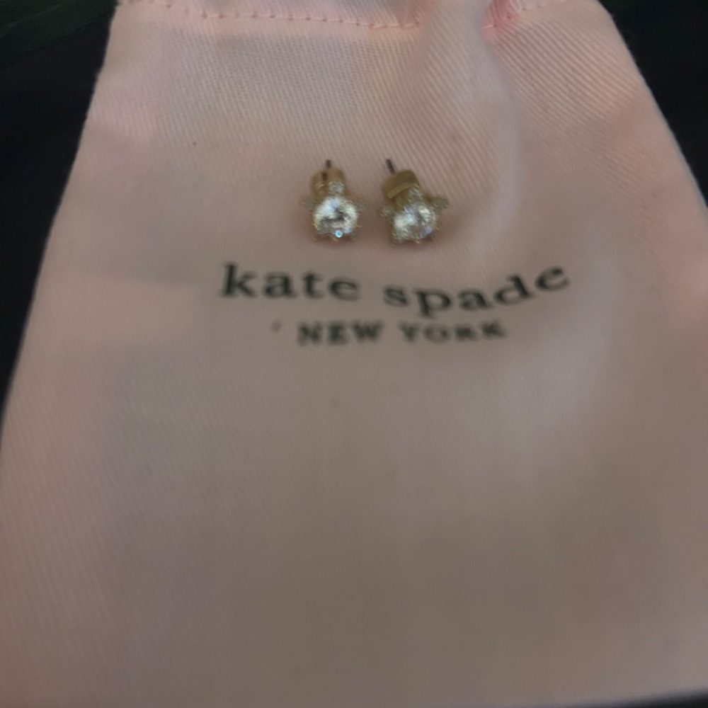 Kate Spade Gold Floral Stud Earrings